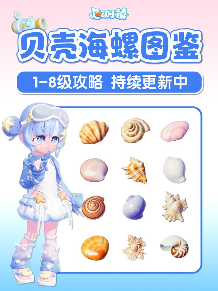 海洋清洁海贝图鉴 贝壳海螺攻略 时间天气截图