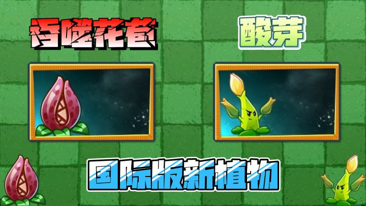 植物大战僵尸:国际版新植物酸芽和吞噬花苞情报!截图