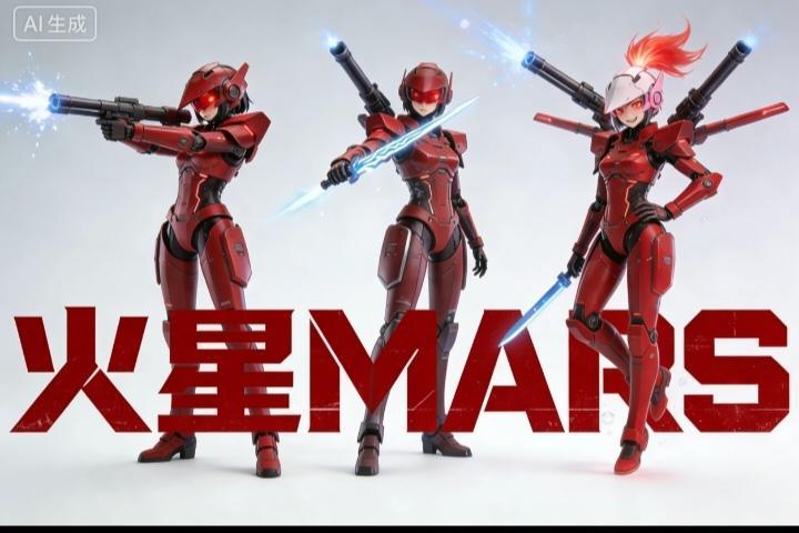 合金ai二创之机甲娘火星MARS截图