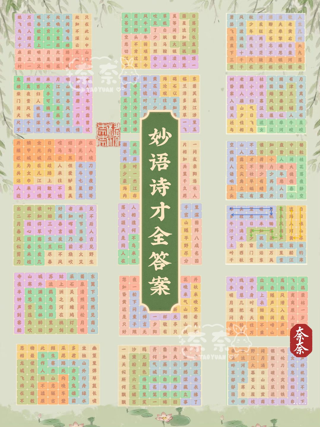 桃源|妙语诗才·诗词连珠攻略❗截图