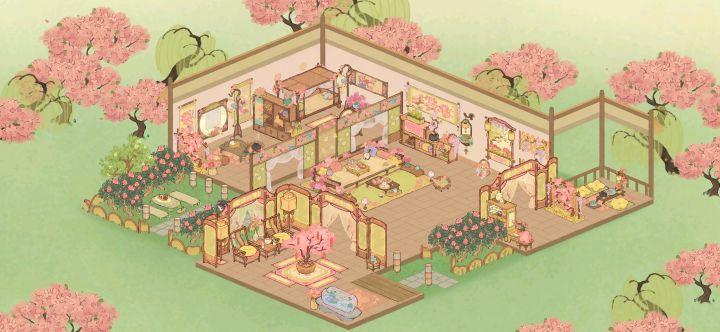 春日游,杏花吹满头。 #桃源深处有人家
#主屋造景功能截图