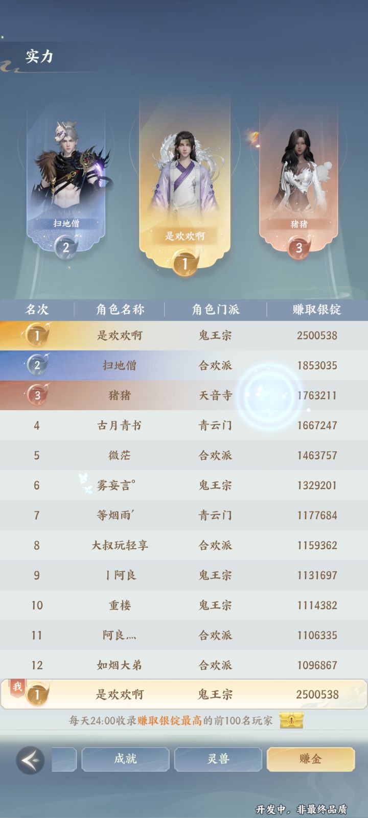 备战公测,教大家怎样赚金截图