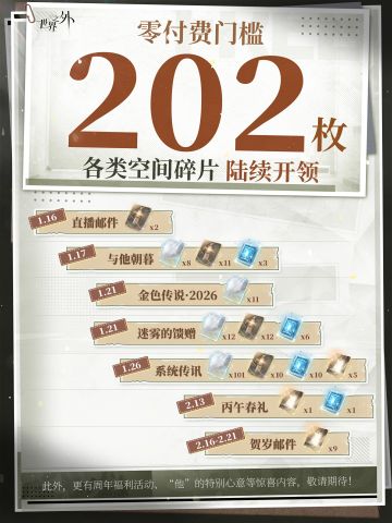 〓《世界之外》二周年庆典202抽攻略送达