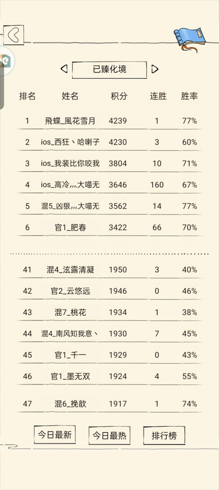 第一次上化境截图