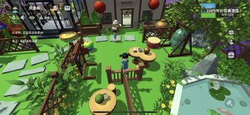 几个人围着新人，指导萌新如何建造凌空的家园，看大家忙碌搬砖的样子，感觉有趣极了。