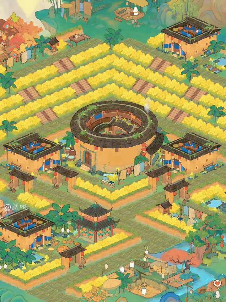 桃源|油菜花梯田🌼土楼二岛布局截图
