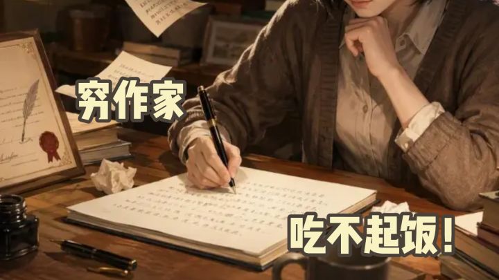 当作家不只要会写书，还得先算清楚今天饭钱怎么花截图