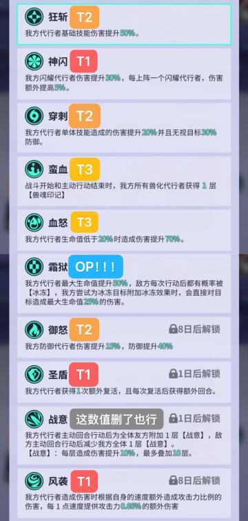 曙光大师赛协作祝福强度榜(个人向)