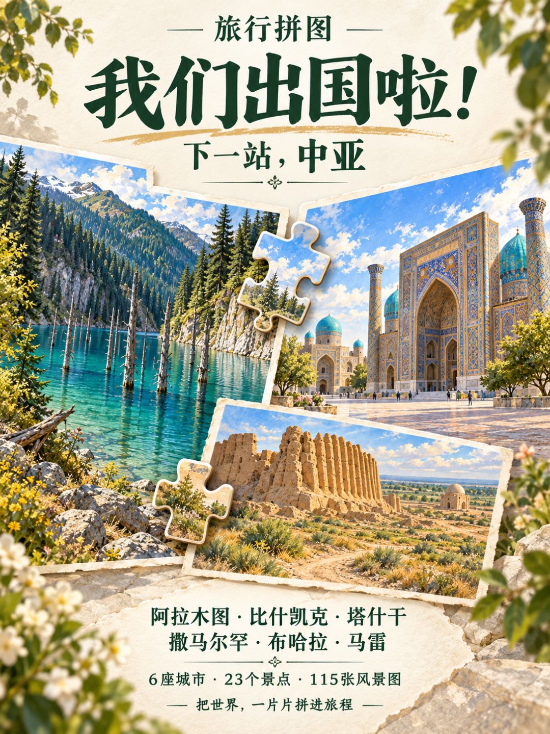 《旅行拼图》出国啦!下一站,一起去中亚 1