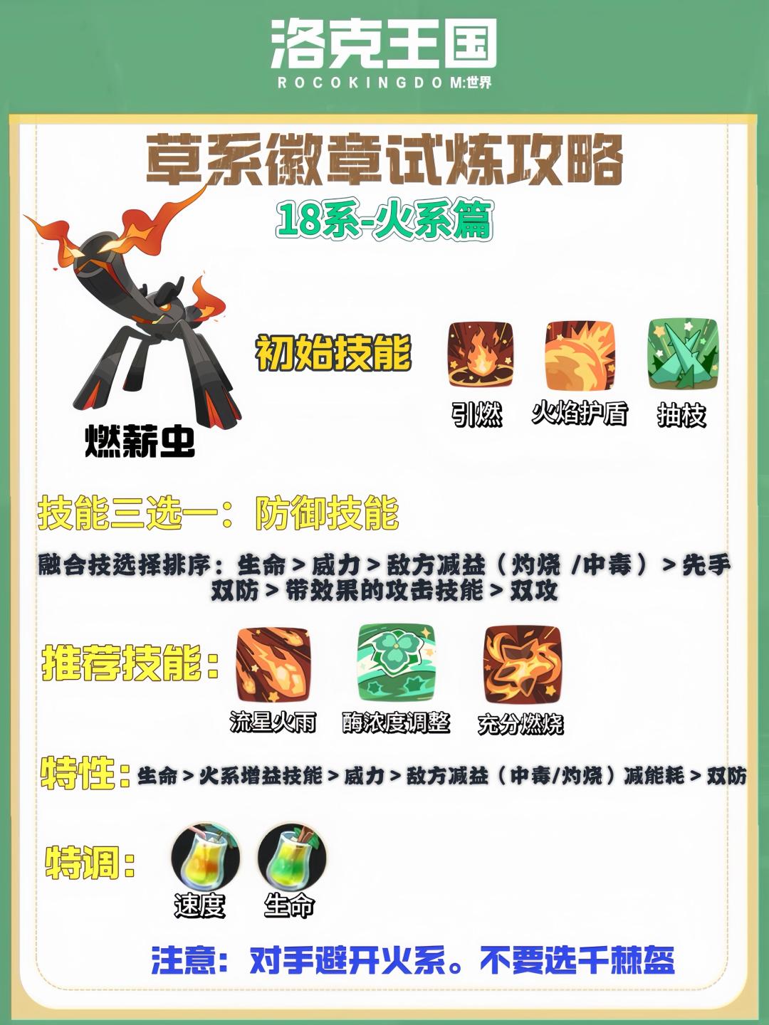 草系徽章试炼攻略(火翼草) 2