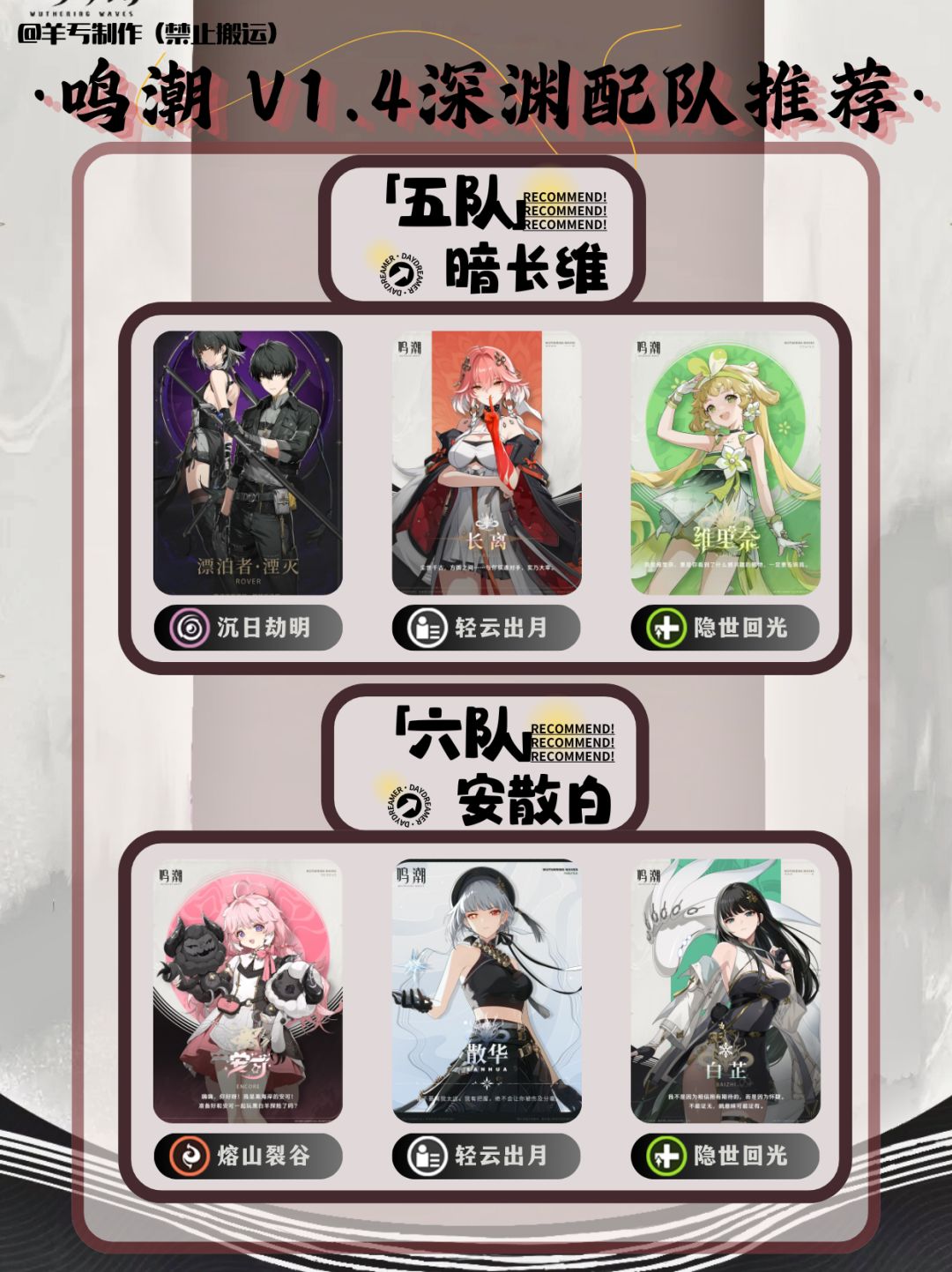 【鸣潮V1.4深渊】来咯来咯～深渊配队来！ 3