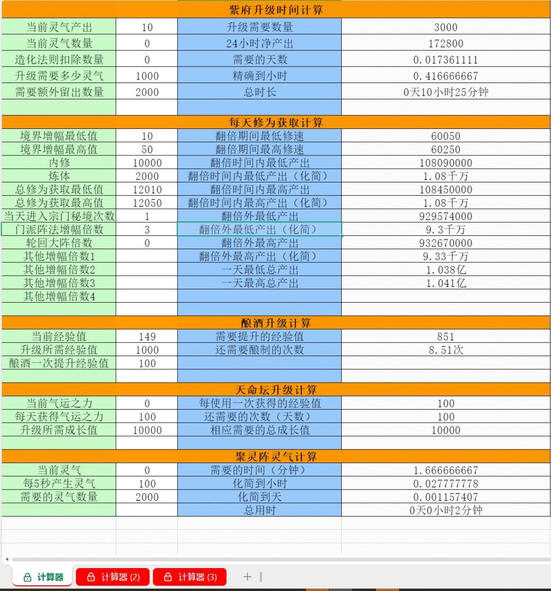 自己懒得一直按计算器所以做了公式化计算器 1