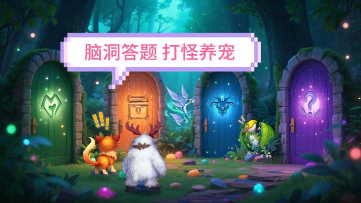 一边爆笑答题 一边打怪收集萌宠截图
