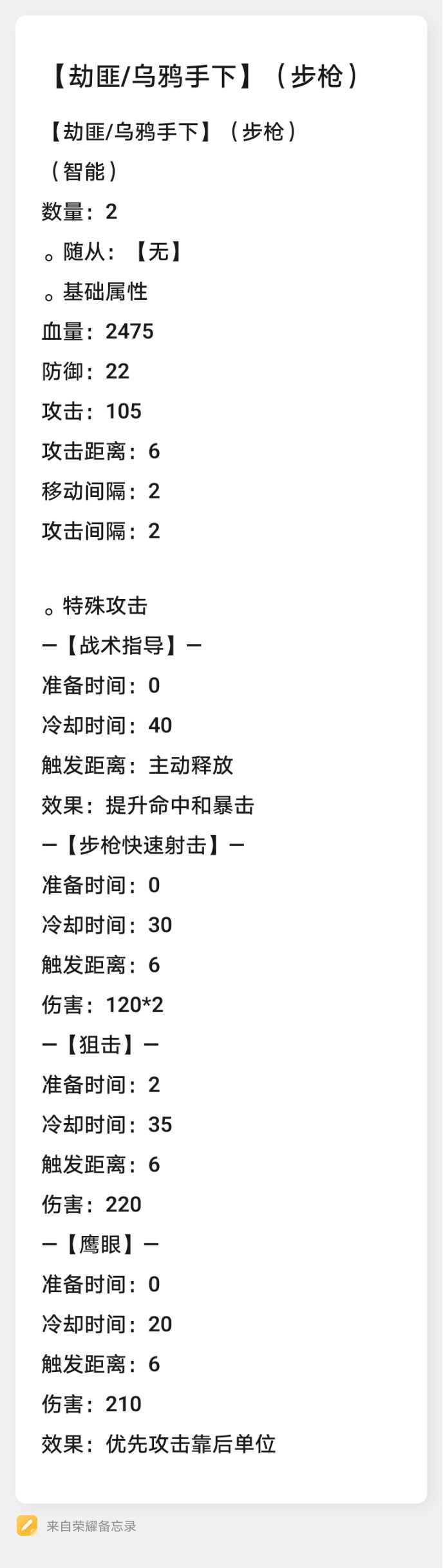 【资料:乌鸦手下】 3