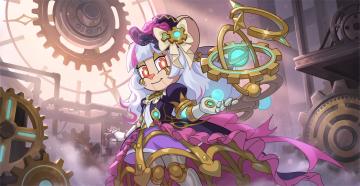 朵朵第二款S级皮肤丨机械齿轮缓缓转动，享受炼金与魔法带来的生命吧！