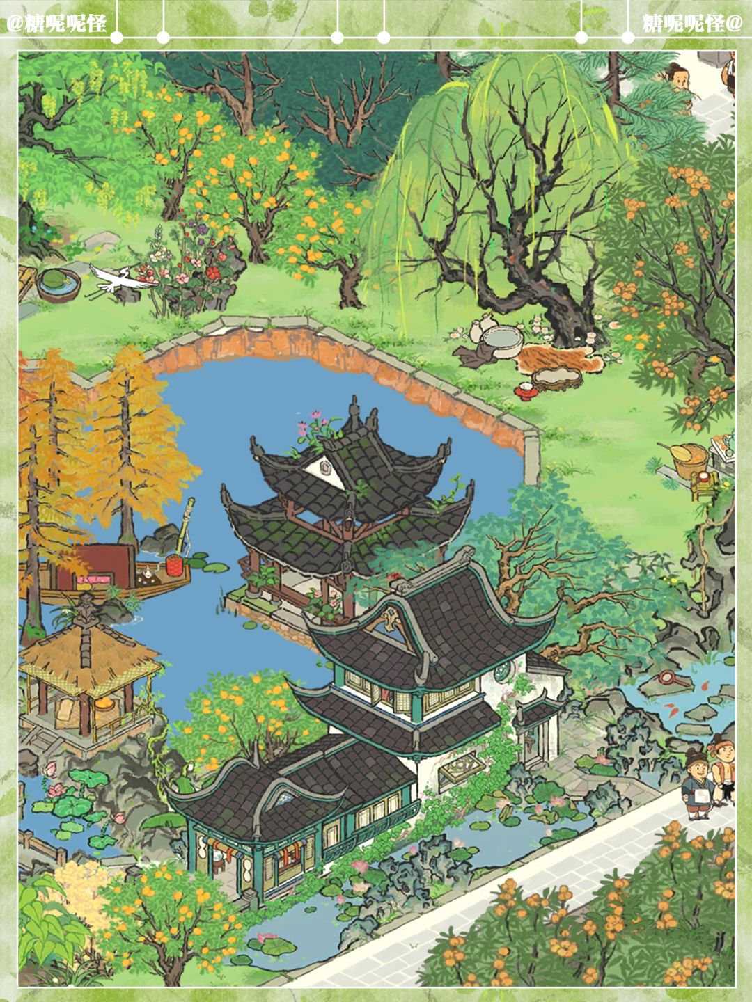 妙用曲桥观荷,宁波府小水坑秒变水上园居 3