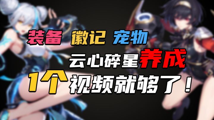 装备?徽记?宠物?云心碎星养成,看这1个视频就够了!截图