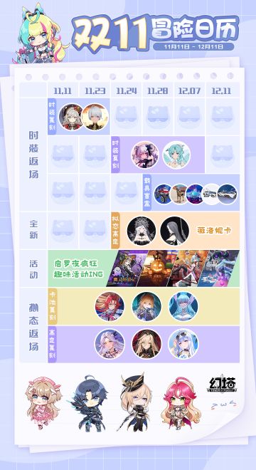 《幻塔》扣1111上活动日历