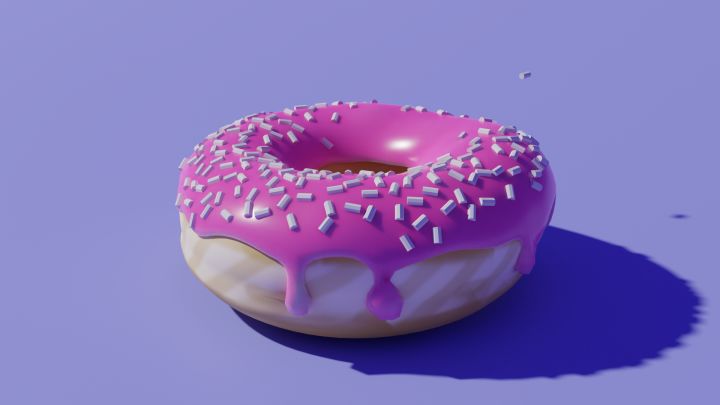 blender甜甜圈,你也来试试吧~截图