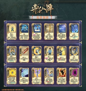 「临渊织梦」新赛季梦境牌（化神期）一览