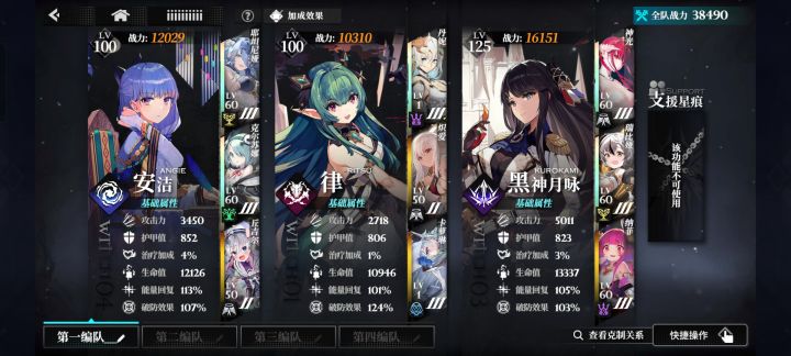 大佬们帮看看队伍截图