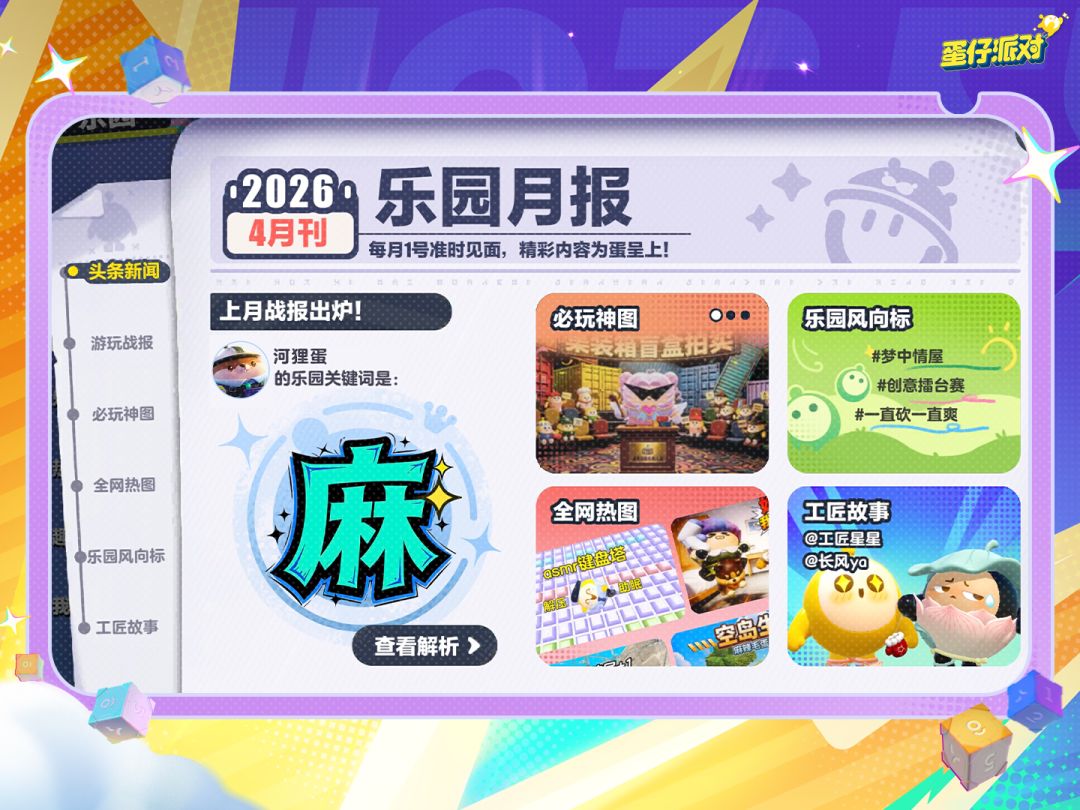 【乐园月报】蛋的4月游玩战报——夯√! 2