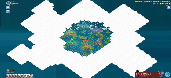 看到海岛奇兵的全地图了，太大了截图