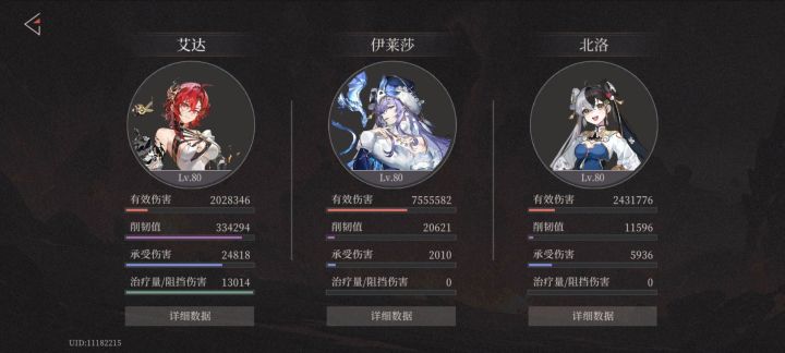 各个up数值还是可以的,我很喜欢截图