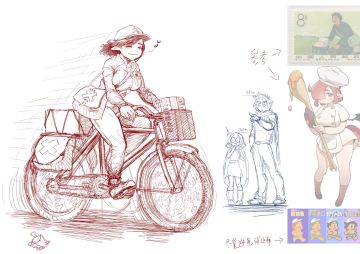 出差前粗糙的涂个鸦