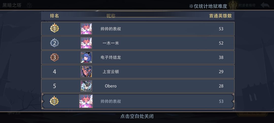 53黑塔地狱首通了,开摆,门票不够了 1
