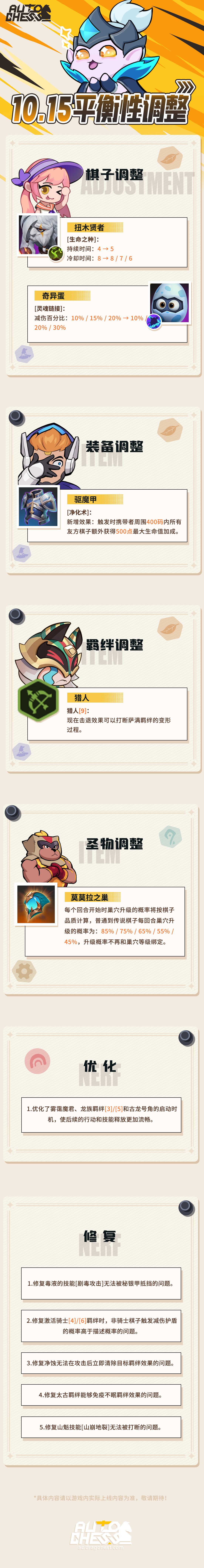 10.15平衡性更新速览 1