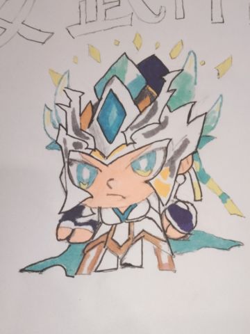 S2新赛季新皮肤女武神天穹序曲二创手绘