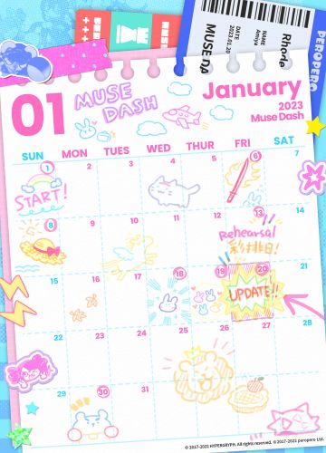 「Muse Dash」×「明日方舟」联动 1 月 20 日更新预定！