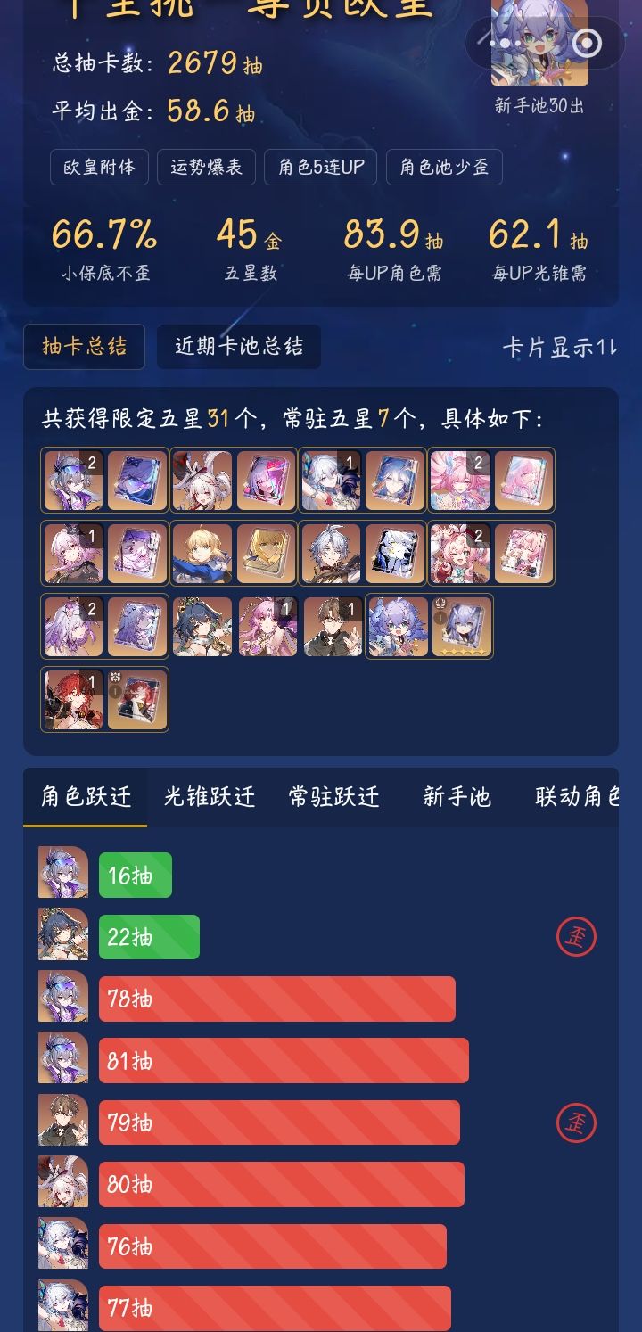 被卡池一段段的冲击后,终于感受到一丝暖意 4