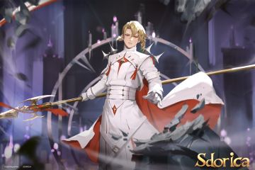 《Sdorica 万象物语》雨果SP ── 龙殒日时，禁食一日，以洁净之姿忏悔。
🔸站位：白位
🔸永恒停滞的哀思（花月七日）
🔸CV：田丸笃志
龙殒日仪式当天，龙神教派的教众从四方聚集到据点，担任真日一职的雨果换上圣服，带领教徒们进行一日的禁食默祷，以铭记斯多利卡遭到刺杀的耻辱。
以纯白圣服象征龙的神圣、红色缎带代表龙流下的鲜血，再用束带紧缚身体，雨果代表全体教众、藉由疼痛和自我惩罚来进行赎罪，期