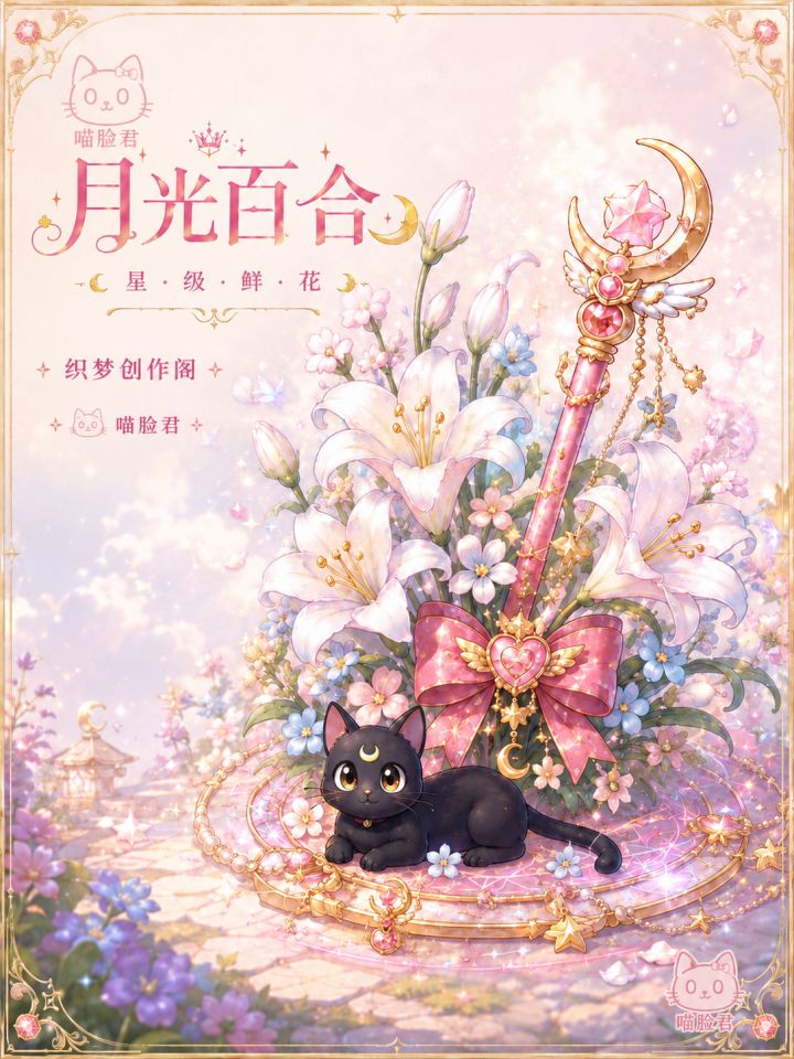 🌙🌸✨ 水冰月主题·鲜花设计稿截图