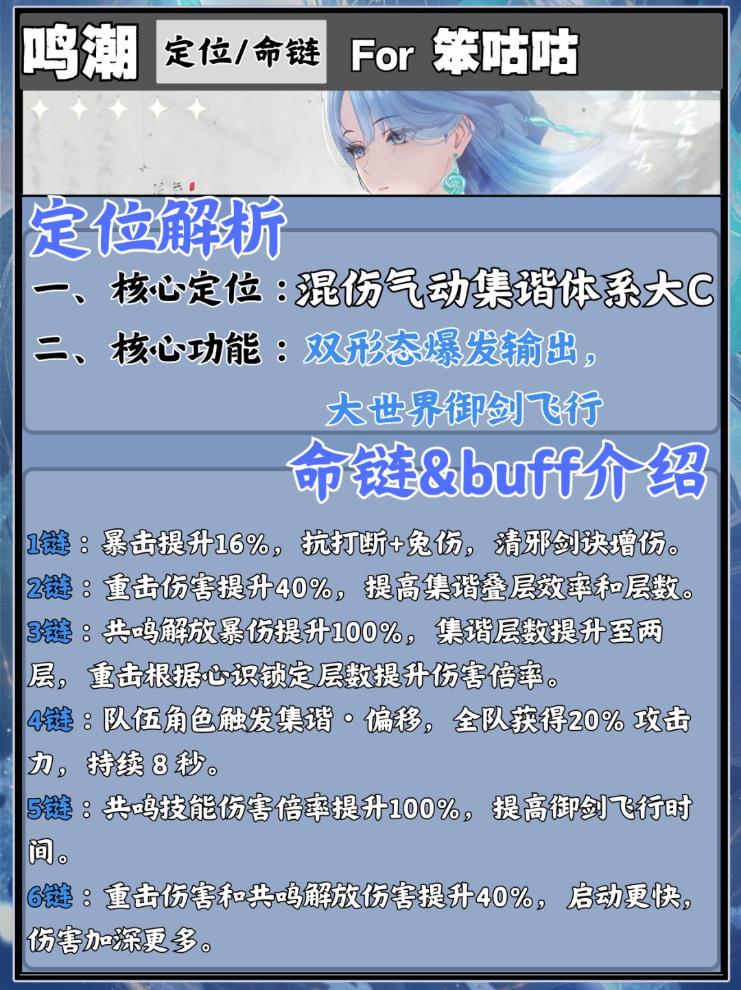 鸣潮|3.6版本“清宵”角色攻略 2