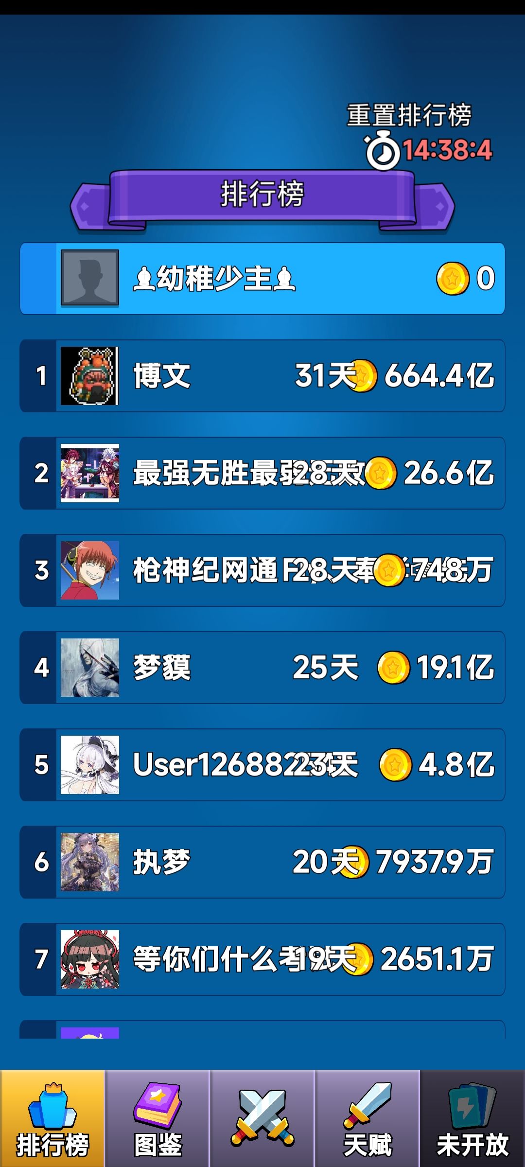 排行榜bug 2