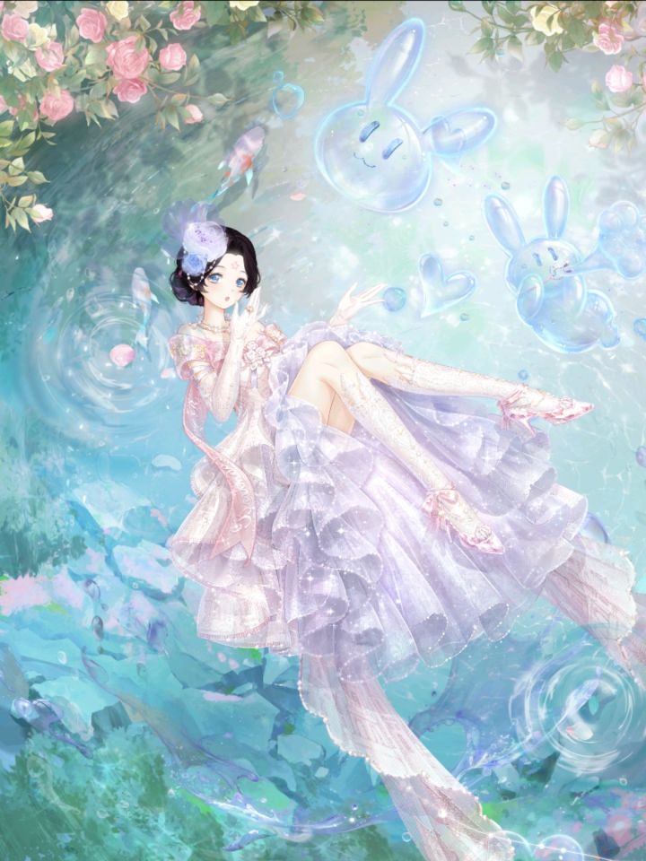 【奇迹暖暖x小鲤鱼历险记】掉到水里啦截图