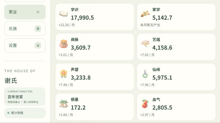 家业的各种资源属性怎么加截图