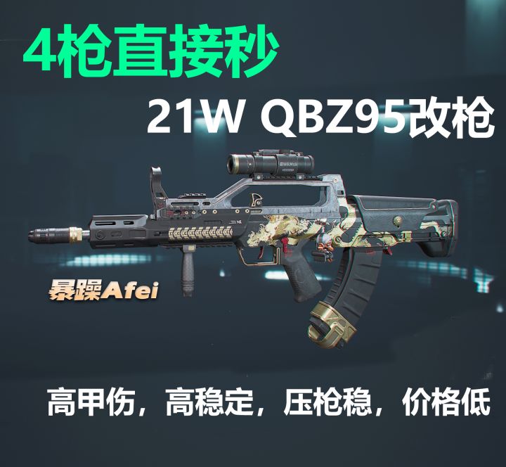 【烽火地带】适合萌新玩的二十一万高甲伤QBZ95突击步枪截图