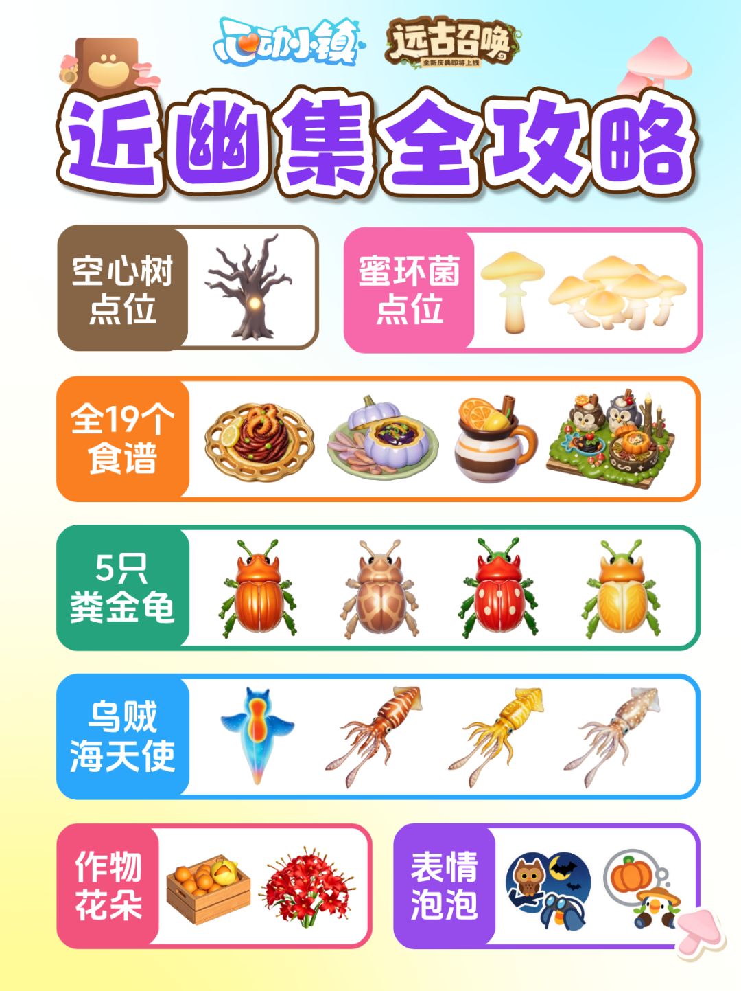 近幽集全攻略 图鉴获取 食谱食材鸟虫鱼价格 1