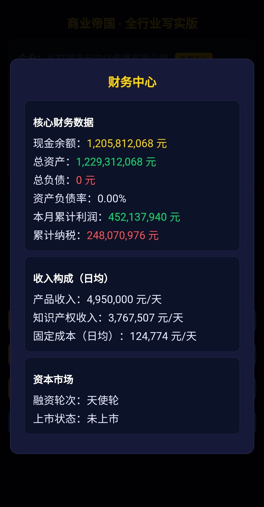 商业帝国版本:V1.0 2