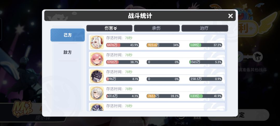 宁罗丝——实战伤害 1