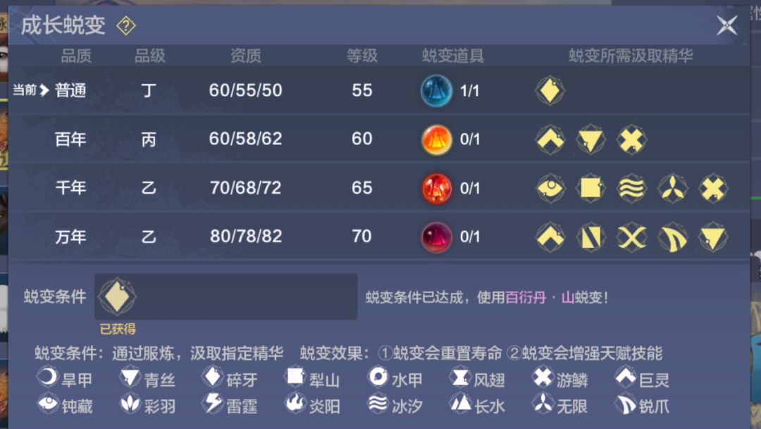 求问一下各位大佬，为什么我进化不了百年啊 2