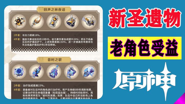 4.3新增2套圣遗物解析:回林能让老4星老角色受益真是奇迹!截图