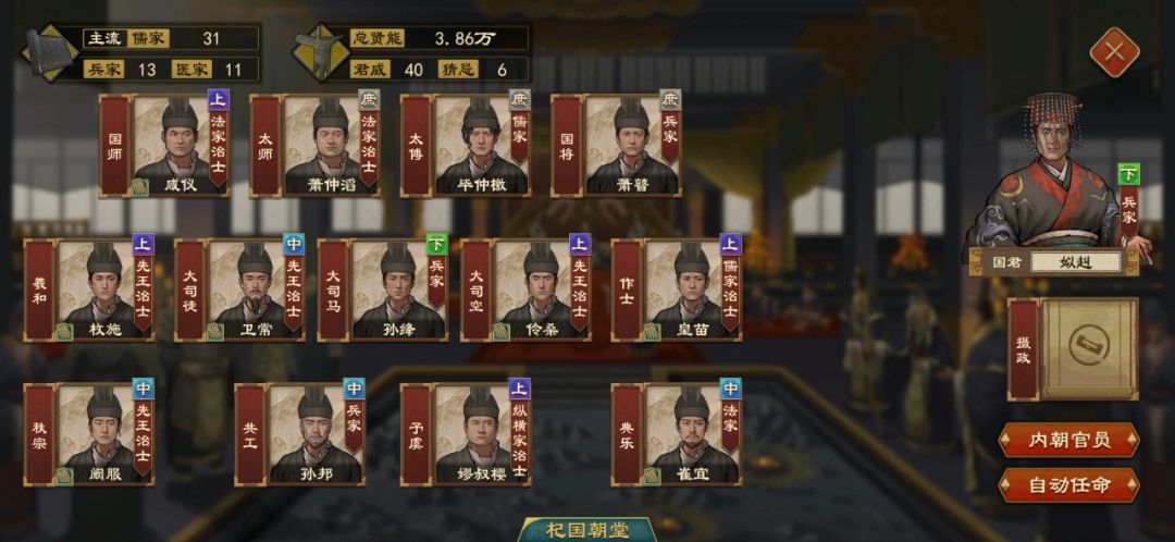 实行四辅三公后,大臣全都不见? 4