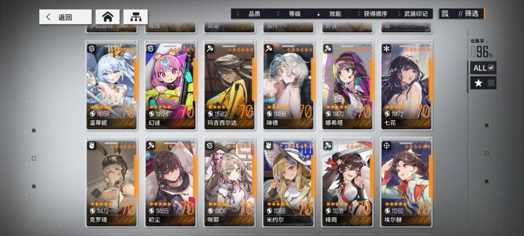 大佬们,接下去练谁,人型太多了 5