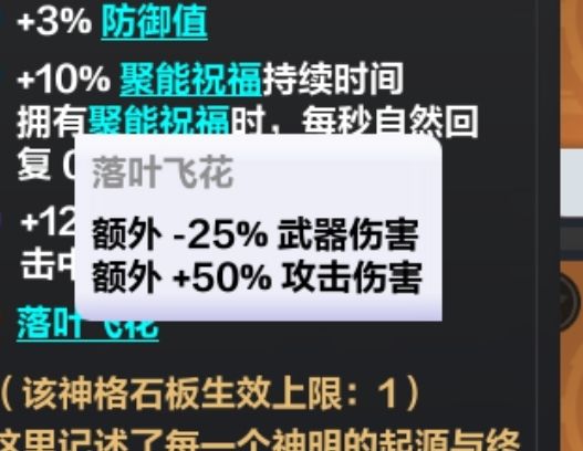 落叶飞花这个天赋为啥要这么别扭叙述 1