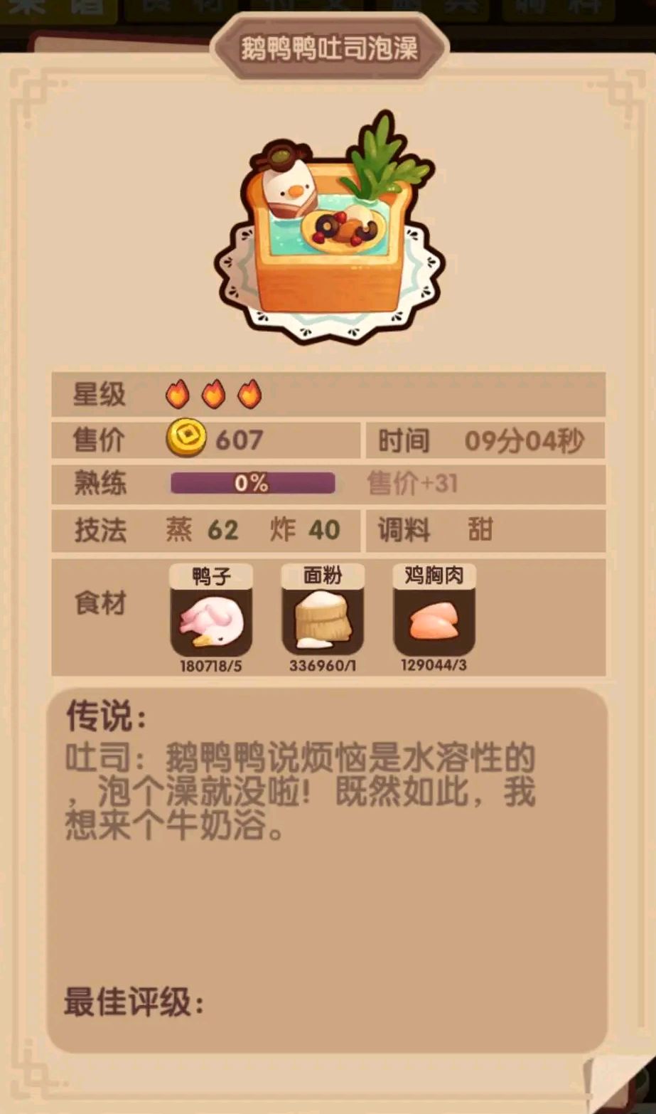 商店活动菜谱数据 3